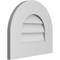 Ekena Millwork Round Top Surface Mount PVC Gable Vent: Non-Functional, w/ 3-1/2"W x 1"P Standard Frame, 16"W x 14"H GVPRT16X1401SN - alternate 5